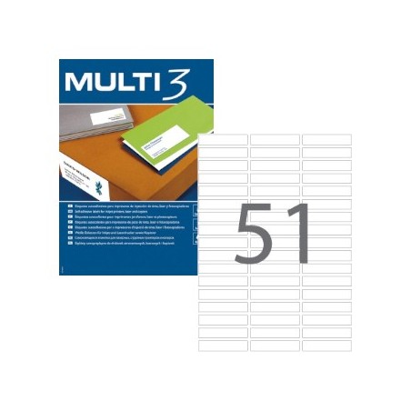 Etiquetas 70x16,9 Multi3 100 Folhas A4 5100un / Papeis e Tra