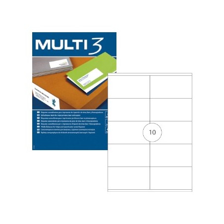 Etiquetas 105x57 Multi3 100 Folhas A4 1000un