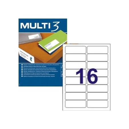 Etiquetas 99,10x34 Multi3 100 Folhas
