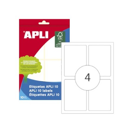 Etiquetas 50x70 Apli 01657 10 Folhas 40un / Papeis e Transfo