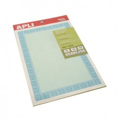 Papel Apli 11970 115g A4 Azul Turquesa Emb.10 / Papeis e Tra