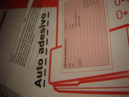 Bloco de Notas Telefonicas em Espiral c/ Duplicado 120folhas