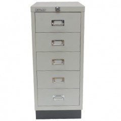 Movel Metal com Fecho 673x279x429mm com 5 Gavetas Cinza / Mo