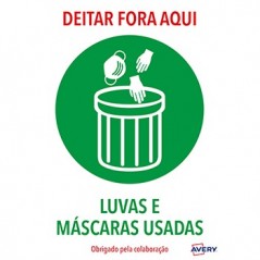 Sinaletica (Deitar Fora Aqui) Adesivo A4 2un