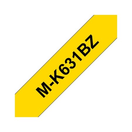 Fita Gravacao 12mmx8mts Amarelo/Preto (Nao Laminada)