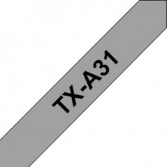 Fita Gravacao 12mmx15mts Cinzento/Preto