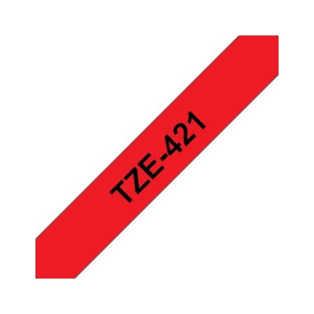 Fita Gravacao 09mmx8mts Vermelho/Preto