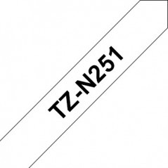 Fita Gravacao 24mmx8mts Branco/Preto (Nao Laminada)