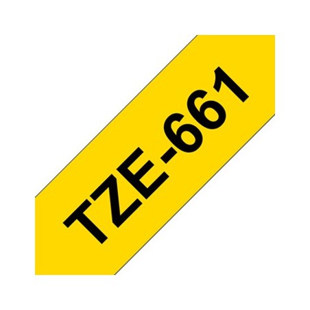 Fita Gravacao 36mmx8mts Amarelo/Preto Super Adesiva