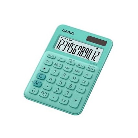 CASIO Calculadora de Secretaria Casio MS20UCGN Verde Claro 1