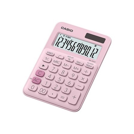 CASIO Calculadora de Secretaria Casio MS20UCPK Rosa 12 Digit
