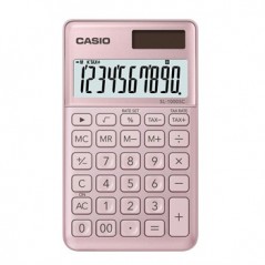 CASIO Calculadora de Bolso Casio SL1000SPK Rosa Claro10 Digi