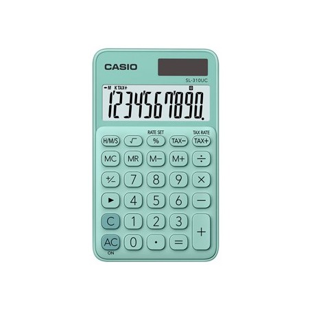 CASIO Calculadora de Bolso Casio SL310UCGN Verde Claro 8 Dig
