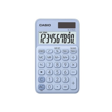 CASIO Calculadora de Bolso Casio SL310UCLB Azul Claro 8 Digi
