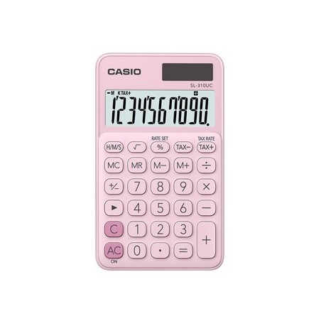 CASIO Calculadora de Bolso Casio SL310UCPK Rosa 8 Digitos Es