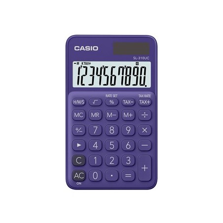 CASIO Calculadora de Bolso Casio SL310UCPL Roxo 8 Digitos Es