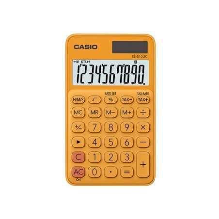 CASIO Calculadora de Bolso Casio SL310UCRG Laranja 8 Digitos