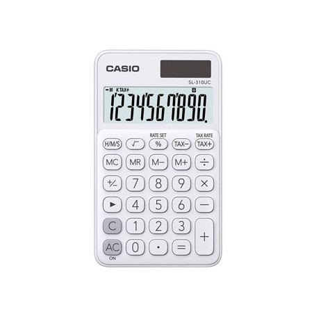 CASIO Calculadora de Bolso Casio SL310UCWE Branco 8 Digitos