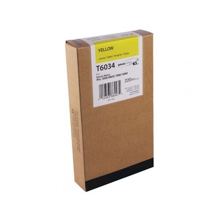 Tinteiro p/Epson Stylus Pro 7800/9800 220ml Amarelo / Tintei