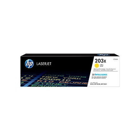 Toner p/HP 203X Pro M254/MFP M280 Alta Cap Amarelo