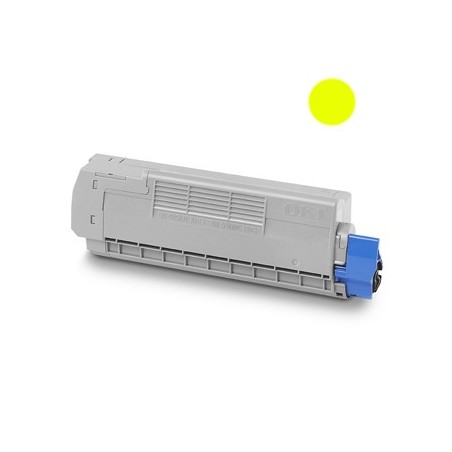 Toner p/Oki C610 6k Amarelo / Tinteiros Toners e Fitas / Ton