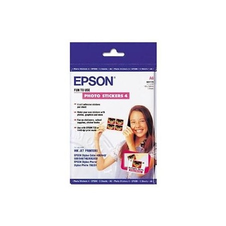 Papel de Autocolante Fotografico A6 250gr (SO41176) 5 Folhas