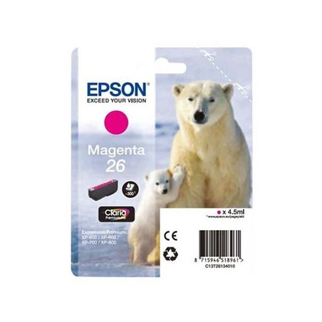 Tinteiro Epson XP600/XP700 Claria Premium nº26 Magenta