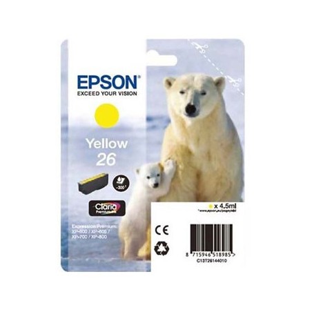 Tinteiro Epson XP600/XP700 Claria Premium nº26 Amarelo
