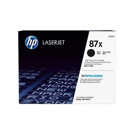 Toner HP Laserjet 87A Enterprise M506/M527 Alta Cap Preto