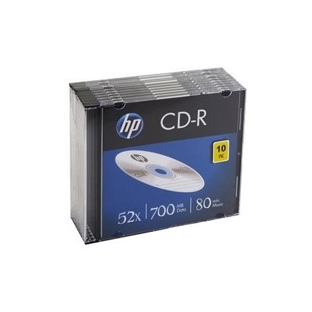 CD-R HP 700Mb 52x 80min Slim Pack 10