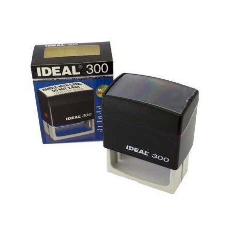 Carimbo IDEAL Autotintavel Mod 300 39x77mm Preto