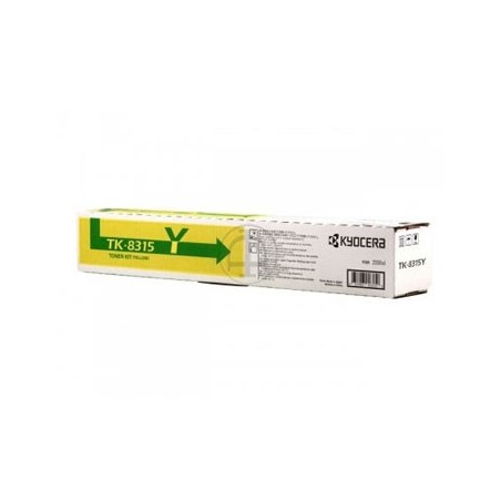 Toner TASKalfa 2550CI (TK8315Y) Amarelo / Tinteiros Toners e