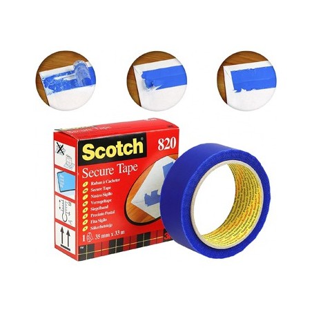 Fita em Rolo Azul Sigilo 820 33mmX35mts