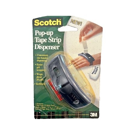 Dispensador 3M 91EP c/Tiras Adesivas 19x50mm 150uni Sortido