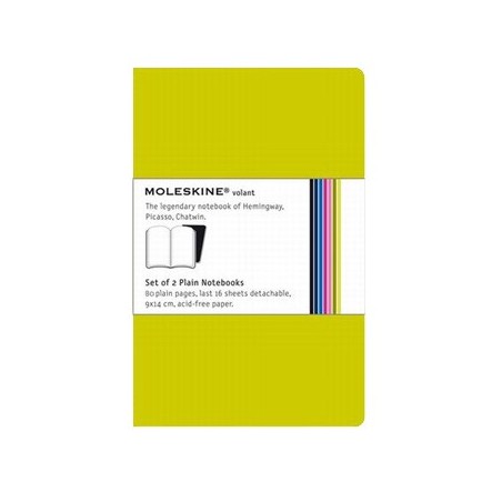 Volant de Bolso Liso Moleskine Verde Claro Pack 2un / Papeis