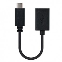 Cabo USB-C Macho / USB-A Fêmea 15cm