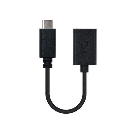 Cabo USB-C Macho / USB-A Fêmea 15cm