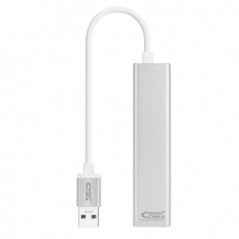 Adaptador USB-A 3.0 / Ethernet Gigabit + 3x USB 15cm