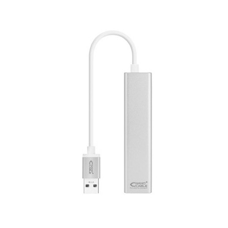Adaptador USB-A 3.0 / Ethernet Gigabit + 3x USB 15cm