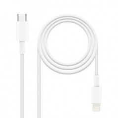 Cabo USB-C Macho / Lightning Macho 1m