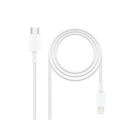 Cabo USB-C Macho / Lightning Macho 1m