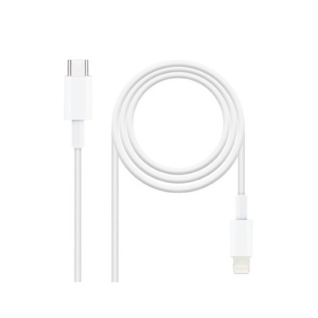 Cabo USB-C Macho / Lightning Macho 2m