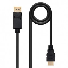 Cabo DisplayPort Macho / HDMI Macho 2m