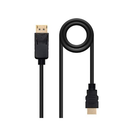 Cabo DisplayPort Macho / HDMI Macho 2m