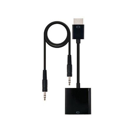 Adaptador HDMI Macho / VGA Fêmea 10cm