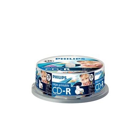 CD-R Philips 700Mb 52x 80min Impressao Spindle Pack 25 / Arm