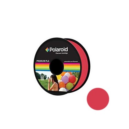 Filamento Polaroid Universal PLA 1.75mm 1Kg VermelhoTranspar