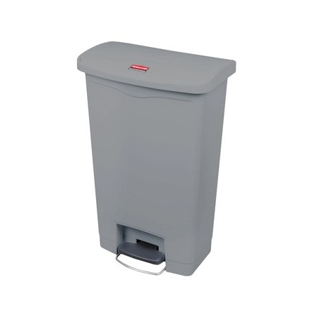 Contentor em resina Slim Jim Step-On c/Pedal 50Litros Cinza