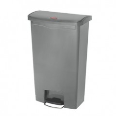 Contentor c/Pedal de Resina Frontal 68 Litros Cinza / Manute