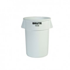 Contentor 38Litros s/Tampa Redondo Brute Branco / Manutencao